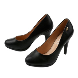 Černé klasické vysoké podpatky YS-190 černá 2 Černé klasické vysoké podpatky YS-190 černá 2