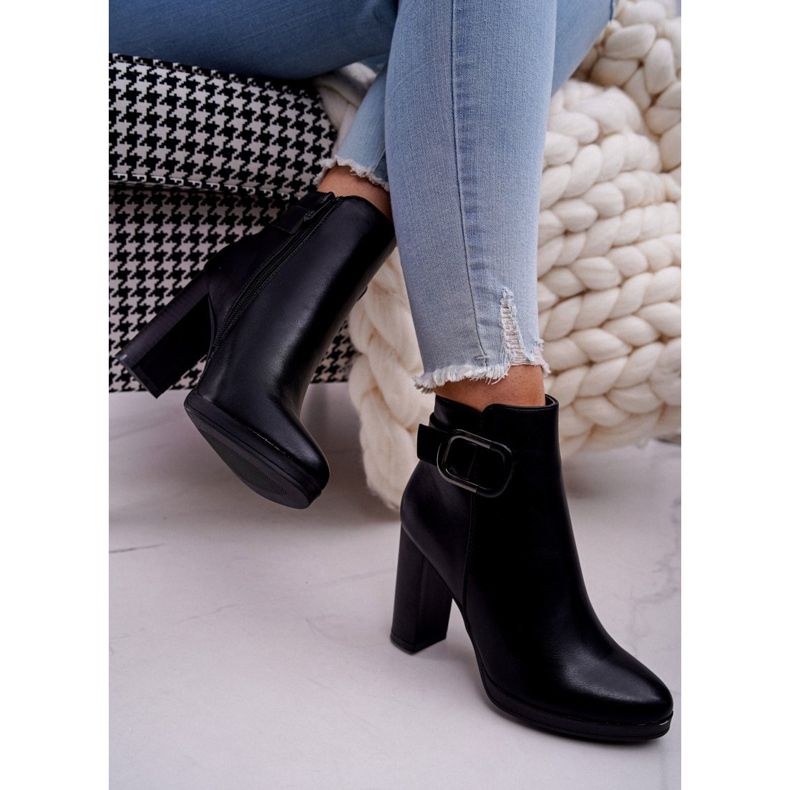 SEA Dámské kozačky na vysokém podpatku Black Mastor černá 2 SEA Dámské kozačky na vysokém podpatku Black Mastor černá 2