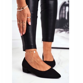 PS1 Dámské semišové černé balerínky Elivia černá 2