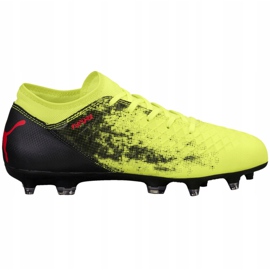 Puma Future 18.4 Fg Ag Dětské kopačky žluto-černé 104346 01 vícebarevný žluť 1