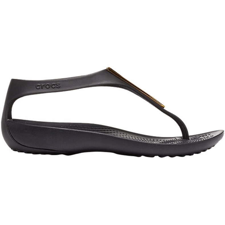 Dámské sandály Crocs Serena Metallic Bar Fp W černé a zlaté 206420 751 černá zlatý 1