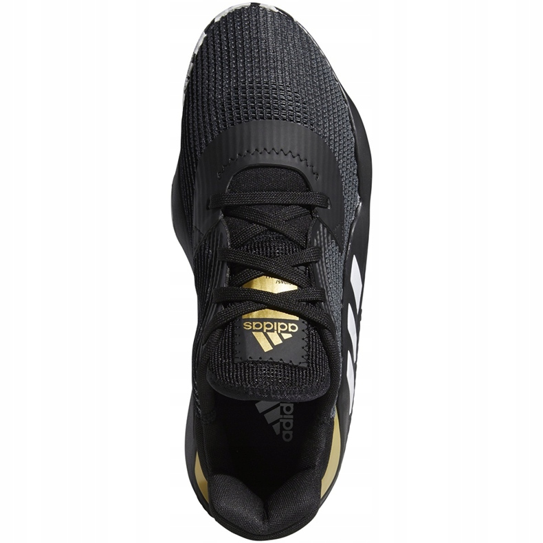 Adidas Pro Bounce 2019 Nízké černé a bílé boty EF0469 černý černý 1