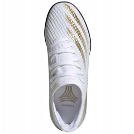 Kopačky Adidas X GHOSTED.3 Tf Junior EG8214 bílý šedá 1