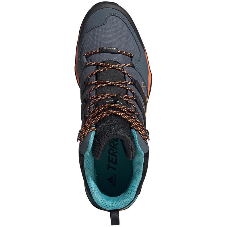 Pánské boty Adidas Terrex Swift šedo-oranžovo-modré FV6840 modrý oranžový šedá vícebarevný 1