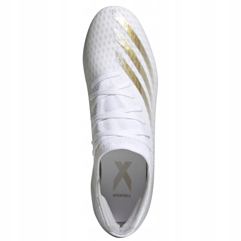 Kopačky Adidas X GHOSTED.3 Fg EG8193 bílá, zlatá bílý 1