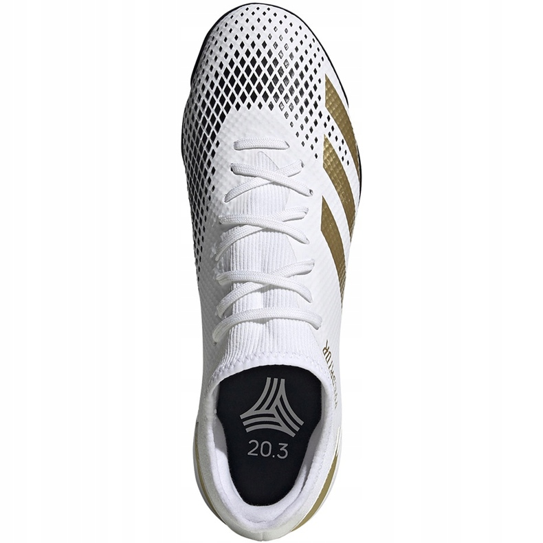 Kopačky Adidas Predator 20.3 L Tf FW9189 bílá, zlatá, černá bílý 1