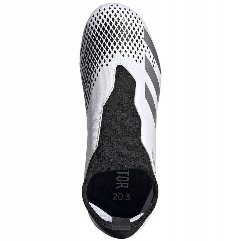 Kopačky Adidas Predator 20.3 Ll Fg Junior FW9212 bílý bílý 1