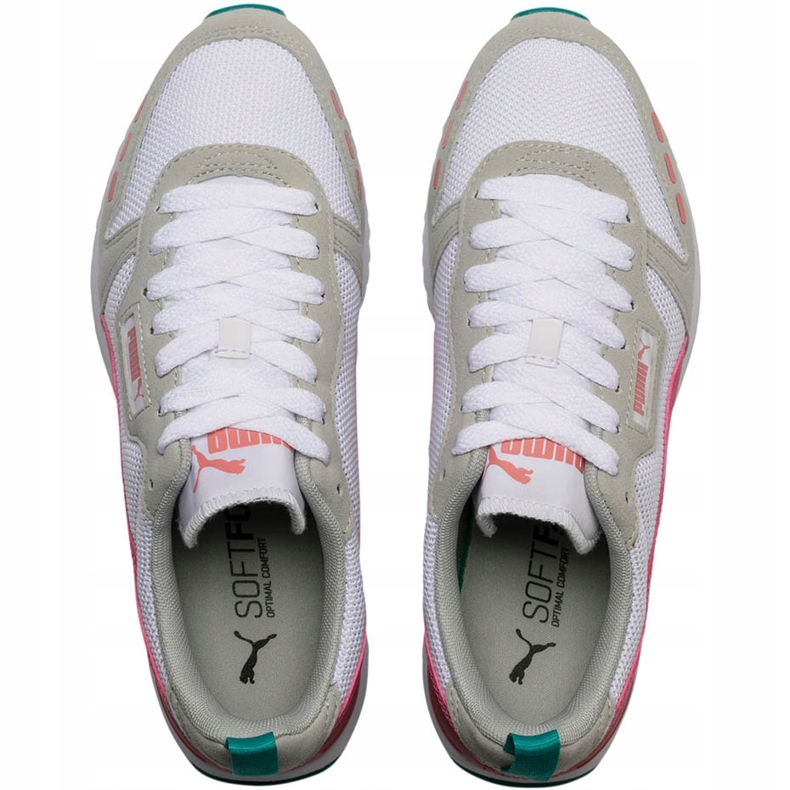 Dámské boty Puma R78 bílo-béžovo-růžovo-tyrkysové 373117 12 béžový bílý růžový vícebarevný 1