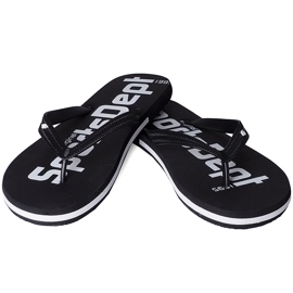 Pánské pantofle 4F hluboké černé H4L20 KLM006 20S černá 1