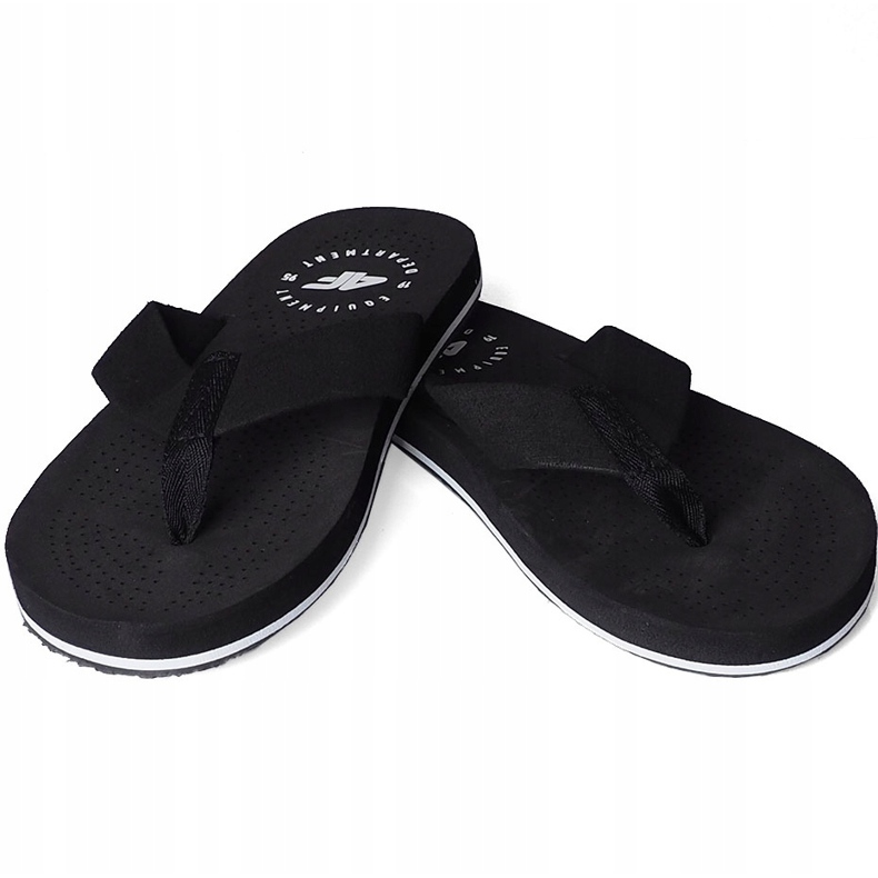 Pánské pantofle 4F hluboké černé H4L20 KLM004 20S černá 1