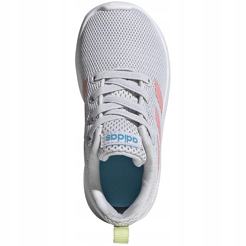Dětské boty Adidas Lite Racer Cln I šedo-růžové EG4013 růžový šedá 1
