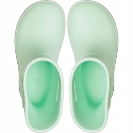 Dětské boty do deště Crocs Crocband Rain Boot Kids zelené 205827 3TO zelená 1