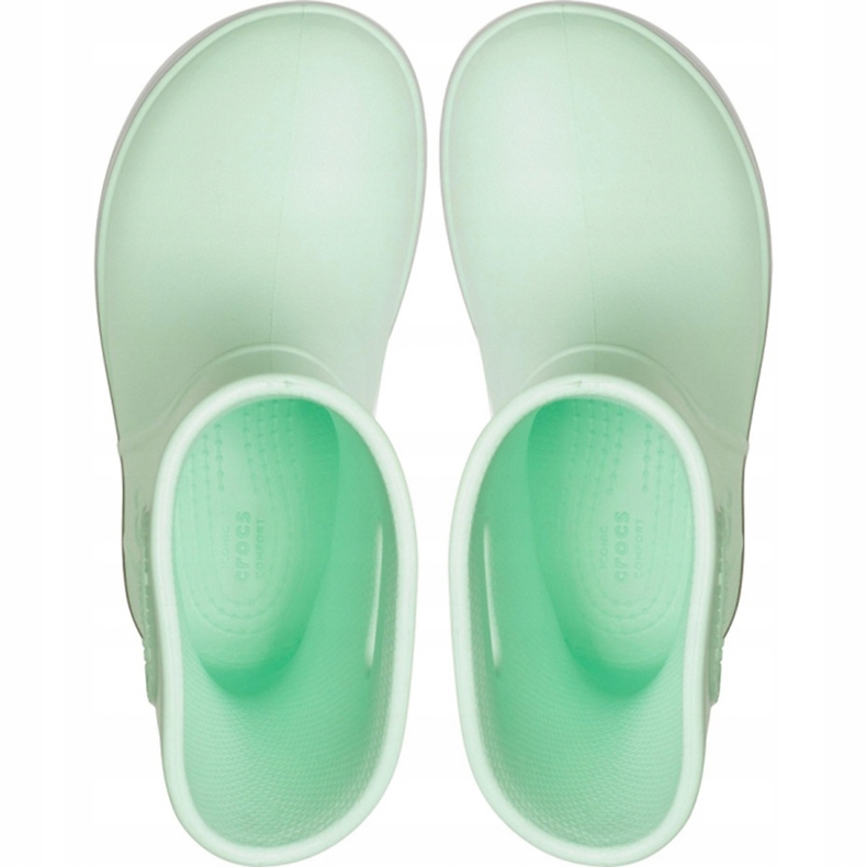 Dětské boty do deště Crocs Crocband Rain Boot Kids zelené 205827 3TO zelená 1