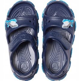 Crocs dětské sandály Crocs Fl Shark Band Sandal B námořnická modrá 206365 410 námořnická modř 1