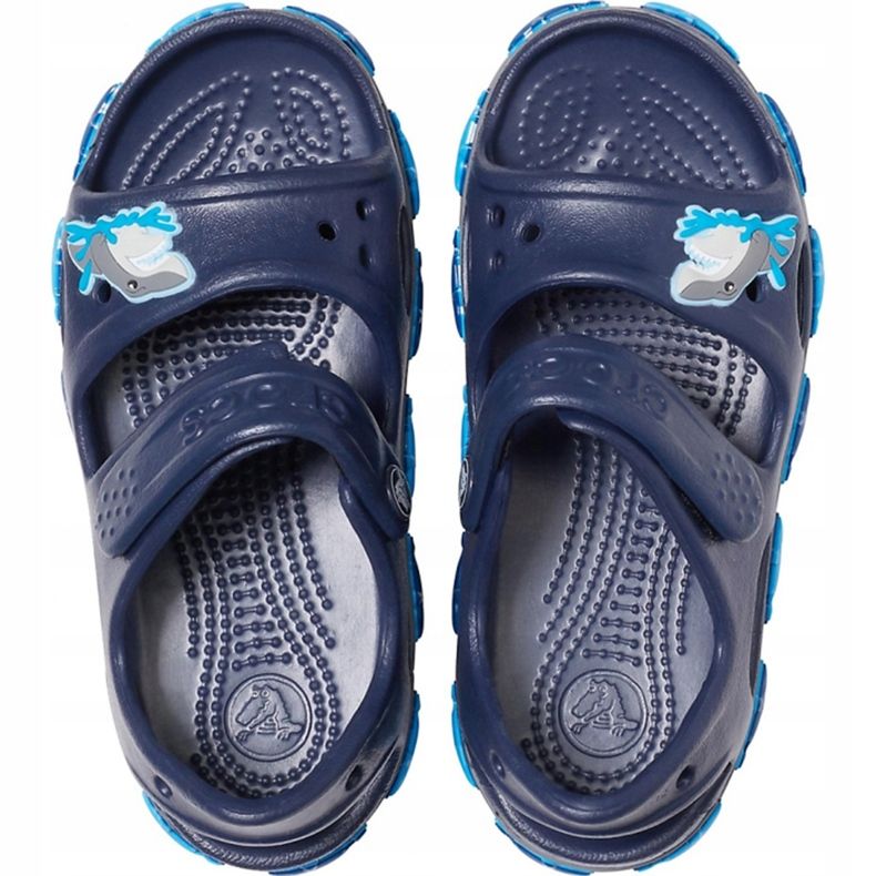 Crocs dětské sandály Crocs Fl Shark Band Sandal B námořnická modrá 206365 410 námořnická modř 1