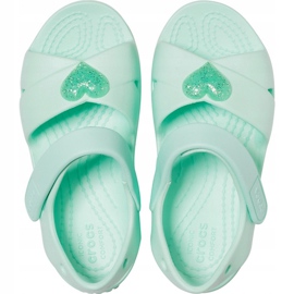 Dětské sandály Crocs Classic Cross Strap Sandal Ps neo mint 206245 3TI zelená 1