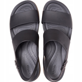 Dámské sandály Crocs Brooklyn Low Wedge W hnědé 206453 07H černý 1