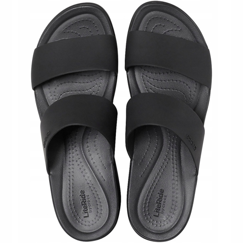 Dámské pantofle Crocs Brooklyn Mid Wedge W černé 206 219 060 černý 1