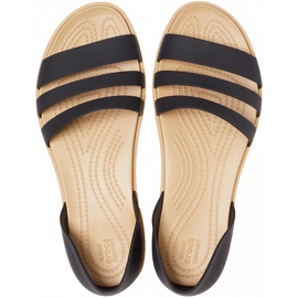 Dámské sandály Crocs Tulum Open Flat W černé 206 109 00W černý 1