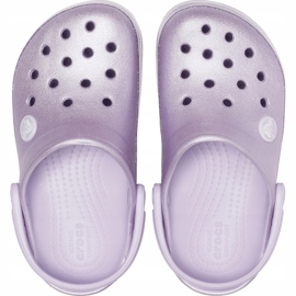 Crocs pro děti Crocband Glitter Clog Kids fialová 205 936 530 1