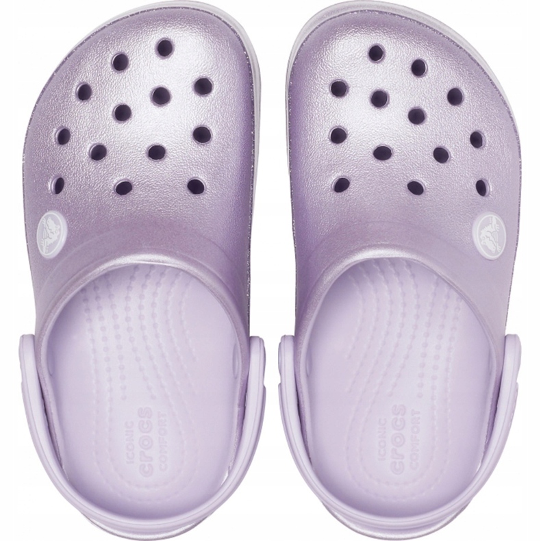 Crocs pro děti Crocband Glitter Clog Kids fialová 205 936 530 1
