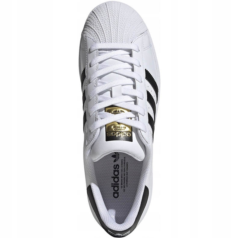 Dámské boty adidas Superstar W bílé FV3284 bílý 1