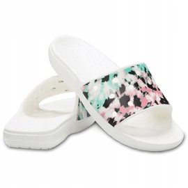 Crocs Dámské klasické Crocs Tie Dye Mania Slide 206481928 bílý vícebarevný 1