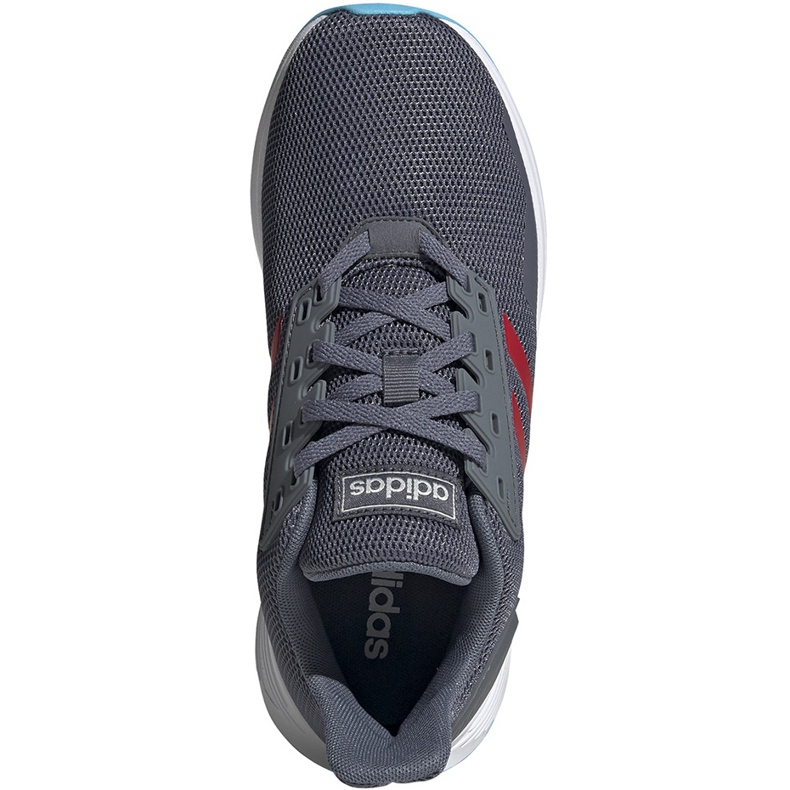 Dětské boty Adidas Duramo 9 K šedo-červené EG7899 červený šedá 1