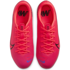 Kopačky Nike Mercurial Vapor 13 Academy FG / MG Junior AT8123 606 červené červené 1