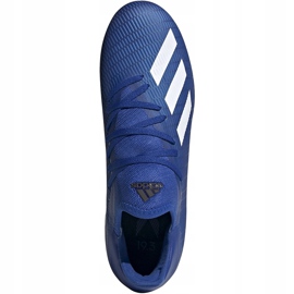 Kopačky adidas X 19.3 Fg blue EG7130 modrá bílá modrý 1