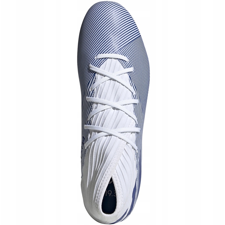 Kopačky adidas Nemeziz 19.3 Fg bílé a modré EG7202 vícebarevný bílý 1