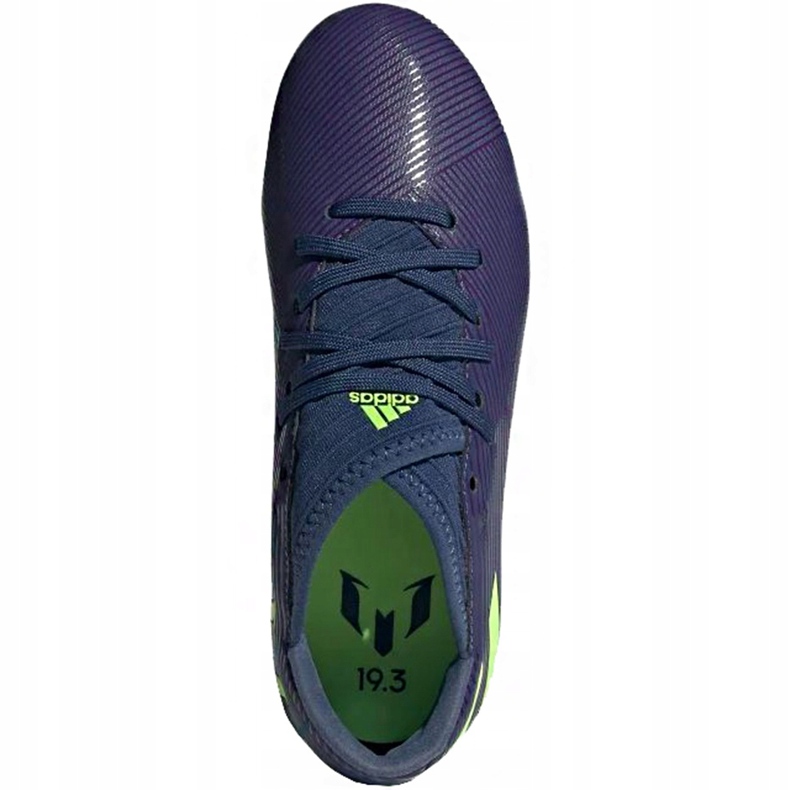 Kopačky Adidas Nemeziz Messi 19.3 Fg Junior EF1814 žlutá fialový 1