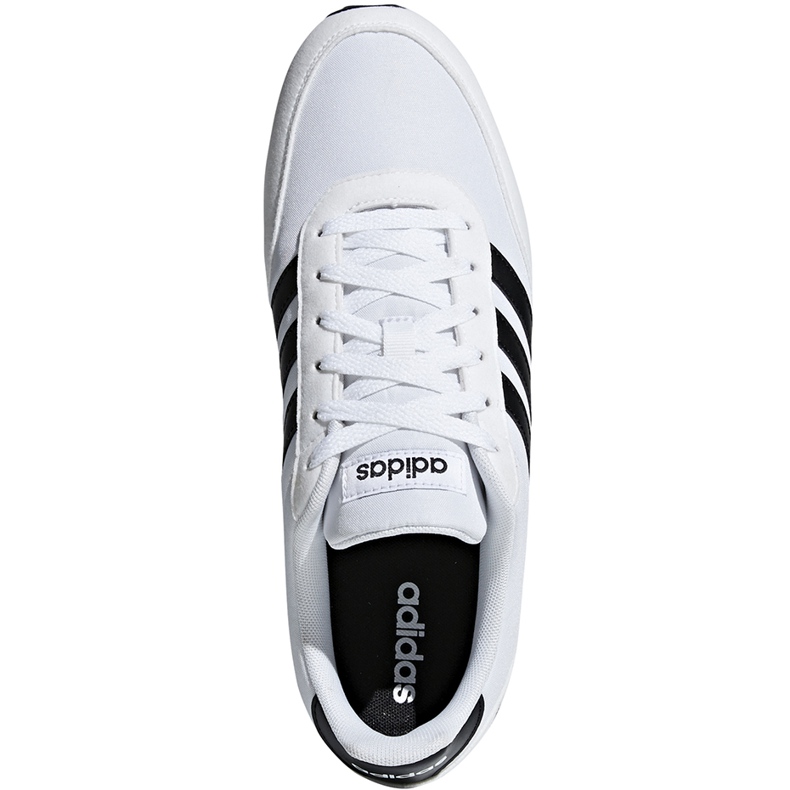 Adidas V Racer 2.0 bílé a černé boty B75796 bílý černý 1