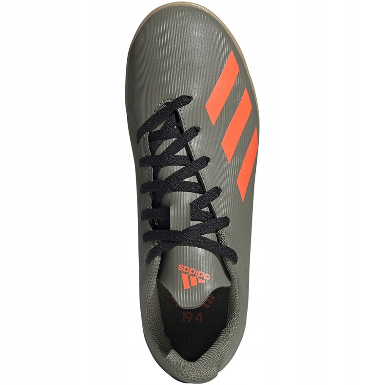 Zelené kopačky Adidas X 19.4 In Junior EF8379 zelený 1