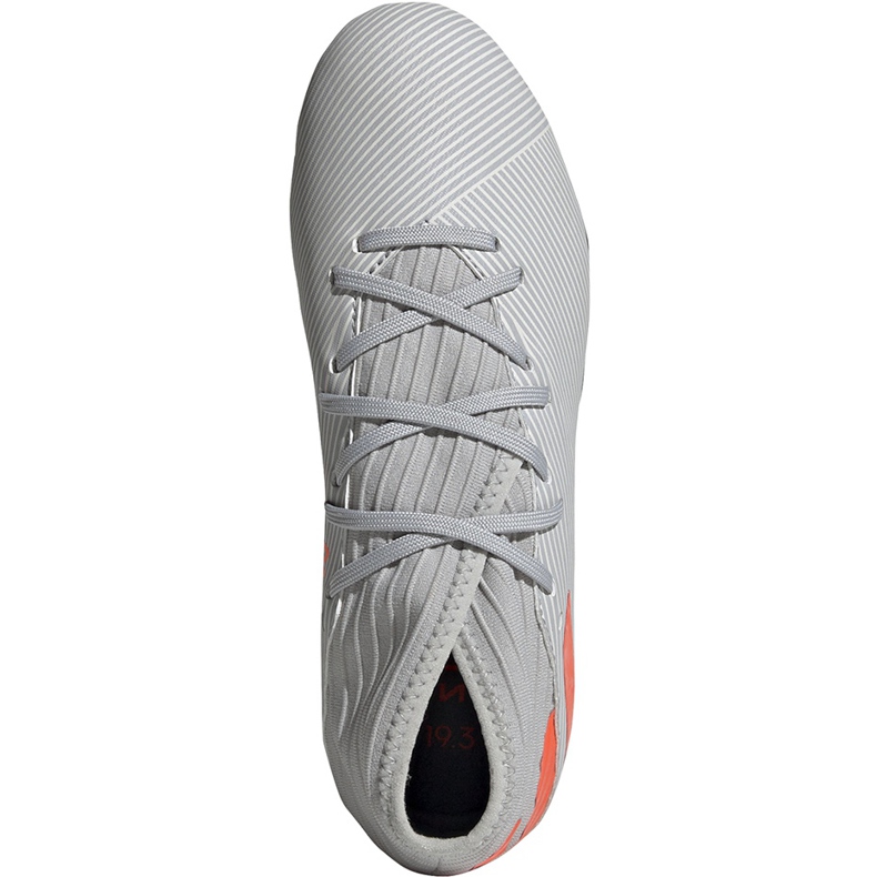 Šedé kopačky Adidas Nemeziz 19.3 Fg Jr EF8302 vícebarevný šedá 1