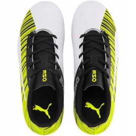 Kopačky Puma One 5.4 Fg Ag Junior žluto-bílo-černé 105660 03 vícebarevný žluť 1