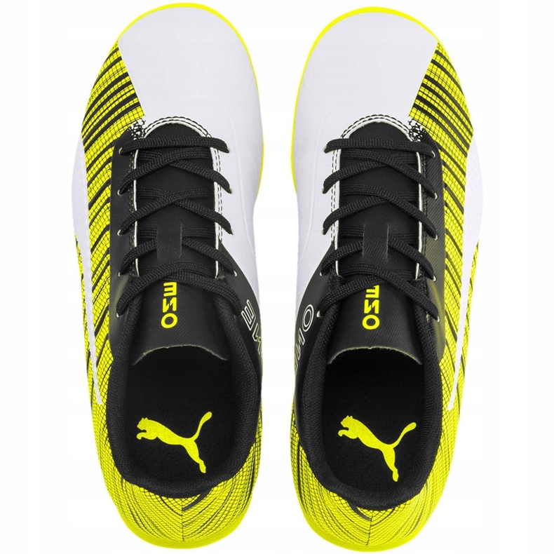Kopačky Puma One 5.4 It Junior žluto-bílo-černé 105664 04 vícebarevný žluť 1
