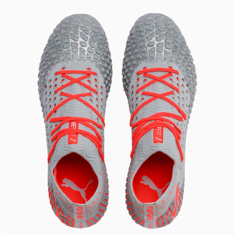 Kopačky Puma Future 4.1 Netfit MxSG šedo-oranžové 105676 01 červené šedá 1