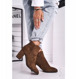 Dámské boty na vysokém podpatku Sergio Leone Olive BT508 hnědý vícebarevný 2 Dámské boty na vysokém podpatku Sergio Leone Olive BT508 hnědý vícebarevný 2