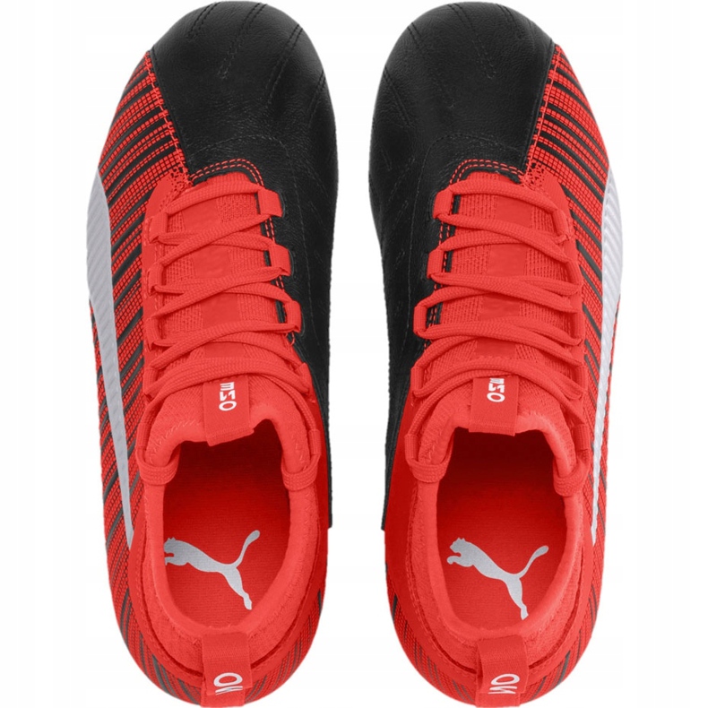 Kopačky Puma One 5.3 Fg Ag Junior červená černá 105657 01 vícebarevný červené 1