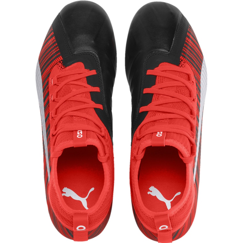 Kopačky Puma One 5.2 Fg Ag červená černá 105618 01 vícebarevný červené 2