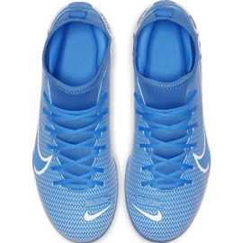 Kopačky Nike Mercurial Superfly 7 Club FG / MG Junior AT8150 414 modrý modrý 1