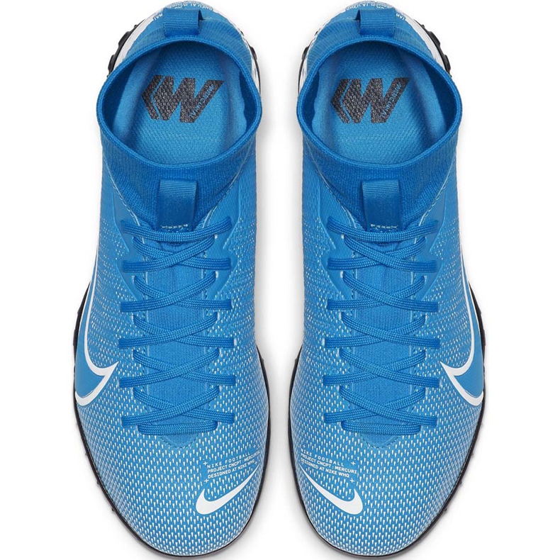 Kopačky Nike Mercurial Superfly 7 Academy Tf Junior AT8143 414 vícebarevný modrý 1