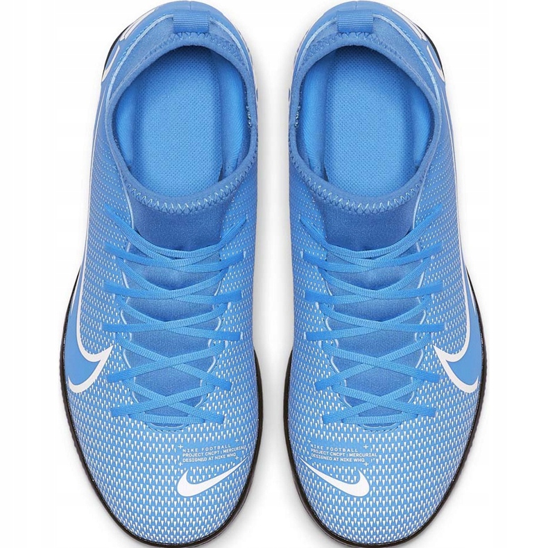 Kopačky Nike Mercurial Superfly 7 Club Ic Junior AT8153 414 vícebarevný modrý 1