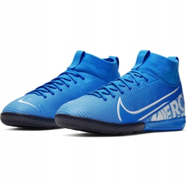 Kopačky Nike Mercurial Superfly 7 Academy Ic Junior AT8135 414 vícebarevný modrý 3