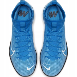 Kopačky Nike Mercurial Superfly 7 Academy Ic Junior AT8135 414 vícebarevný modrý 1