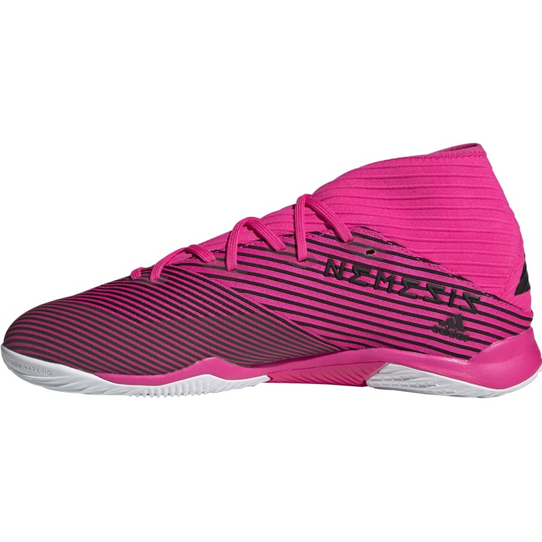 Adidas Nemeziz 19.3 v růžových kopačkách F34411 šedá černá 1