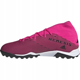 Kopačky adidas Nemeziz 19.3 Tf pink F34426 růžový černá 1