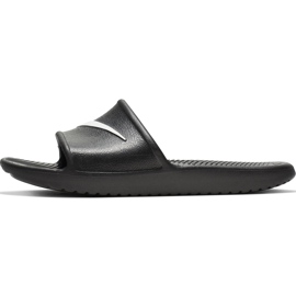 Černé pantofle Nike Kawa Shower GS / PS BQ6831 001 bílý černý 2