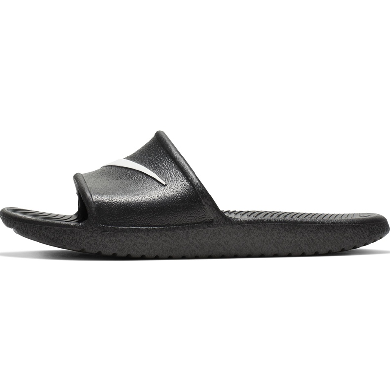 Černé pantofle Nike Kawa Shower GS / PS BQ6831 001 bílý černý 2